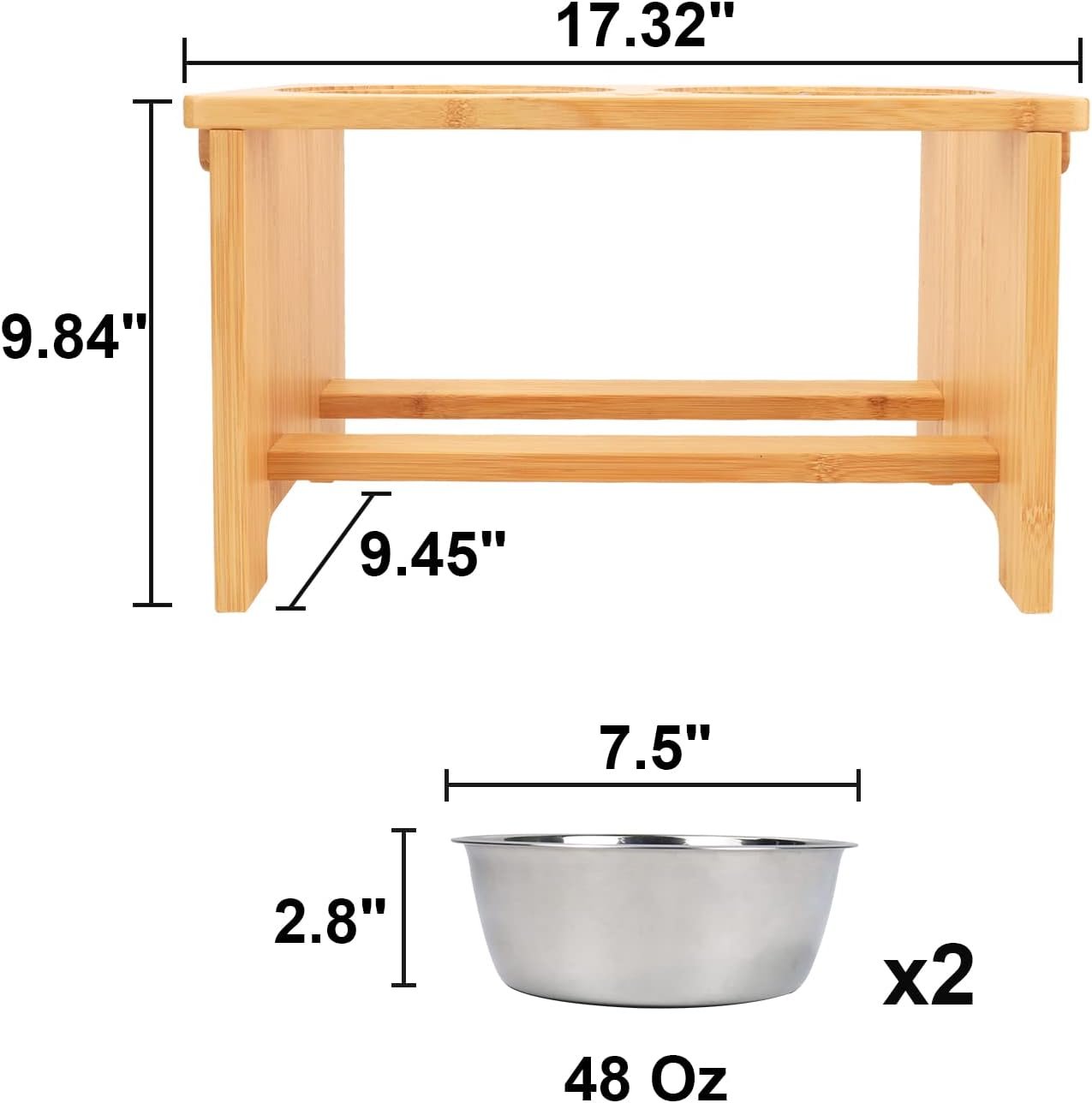 Wooden pet bowls - 图片 5