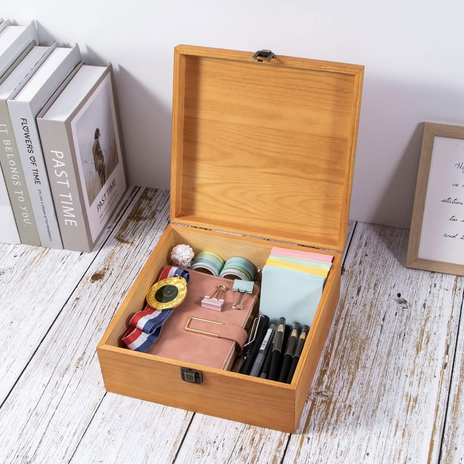 Wooden car storage box